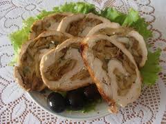 Рулетики с грибами