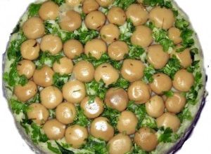 Салат "Грибы на поляне"