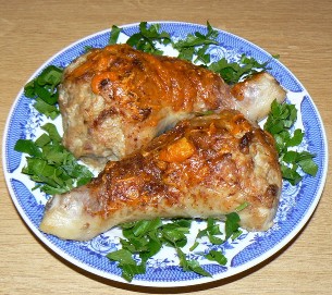 Фаршированные куриные голени