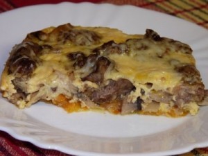 Омлет с куриной печенкой