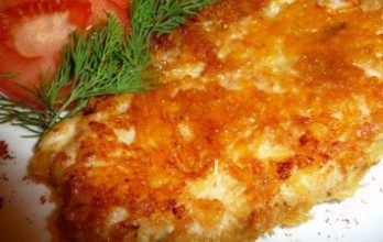 Куриная отбивная под сырной корочкой