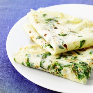 Блинчики с зеленью