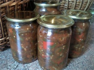 Баклажаны со сладким перцем