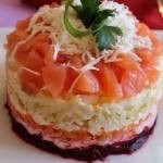 Салат "Новогодняя шубка для семги"