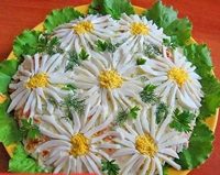 Салат "Ромашковое поле"