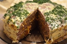 печеночный торт из курицы