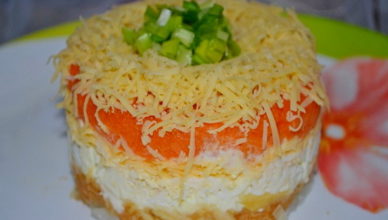 французский салат с яблоками и морковью