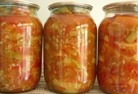 Кабачки консервированные с перцем