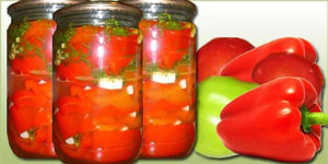 Перец маринованный с чесноком