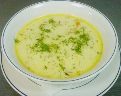 куриный суп с сыром