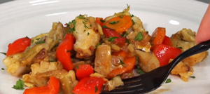 Минтай с овощами